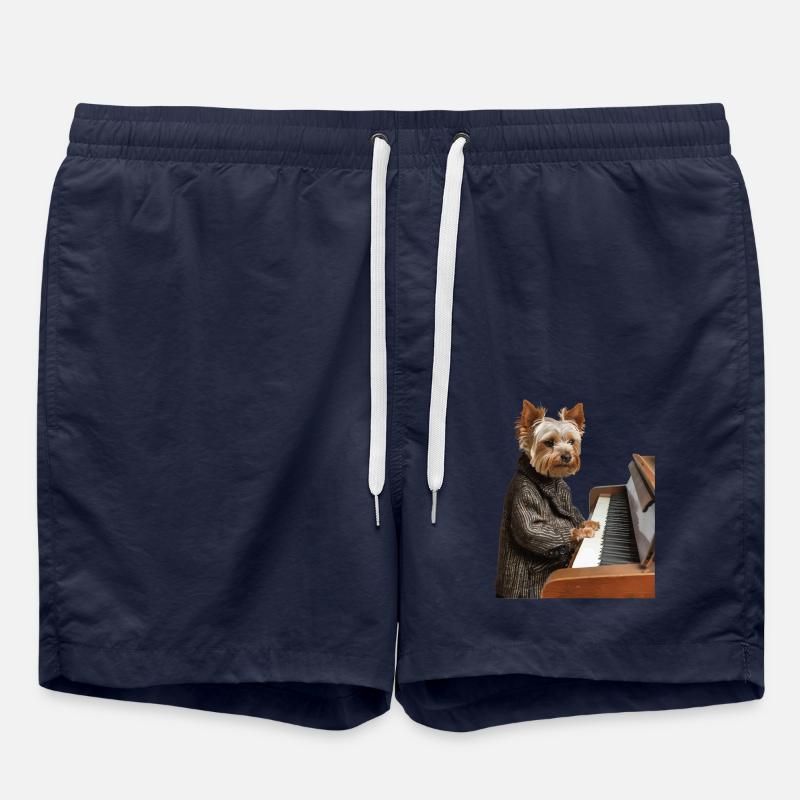 Yorkshire Terrier - Badeshorts - French Navy