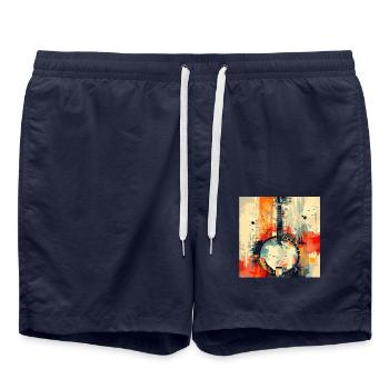 Banjo - Short de bain - bleu marine - Devant - AI Model Male 185 light (185cm)