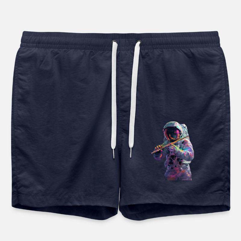 Astronaut Flute - Swim Trunks - french navy