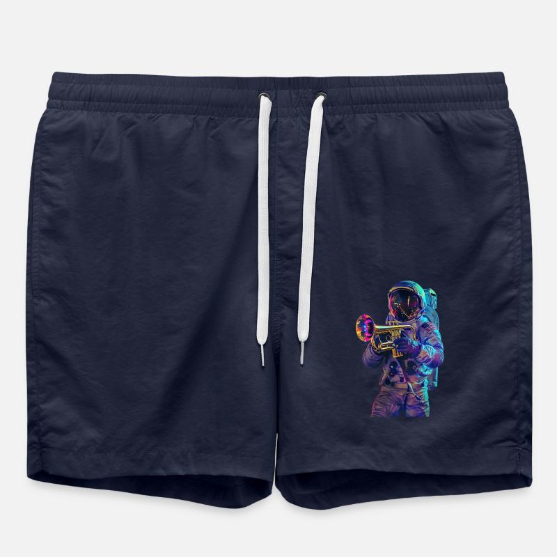 Astronaut Trompete - Badeshorts - French Navy