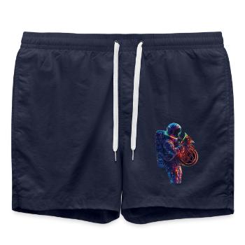 Astronaut Tuba - Badeshorts - French Navy - Vorne - AI Model Male 185 light (185cm)