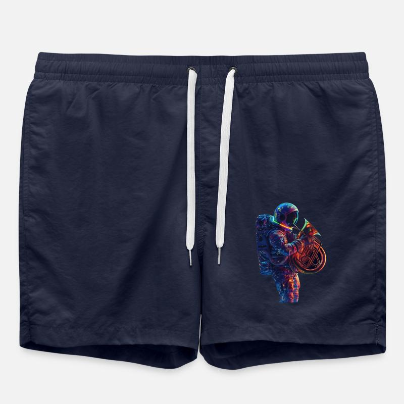 Astronaut Tuba - Swim Trunks - french navy