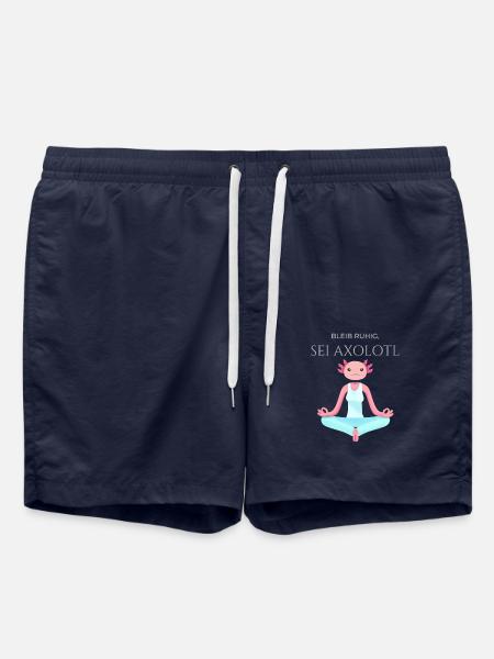 Stay calm, be axolotl - Swim Trunks - french navy