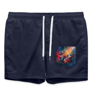 Percussion - Short de bain - bleu marine - Devant - AI Model Male 185 light (185cm)