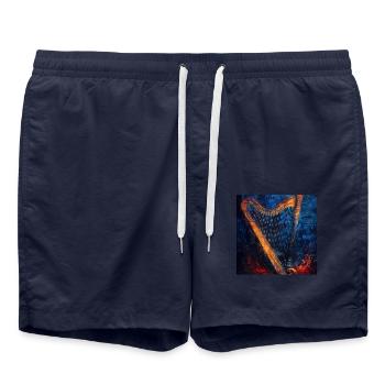 Harpe - Short de bain - bleu marine - Devant - AI Model Male 185 light (185cm)