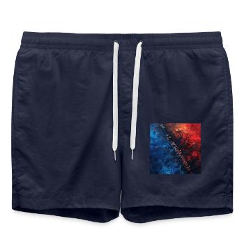 Flûte - Short de bain - bleu marine - Devant - AI Model Male 185 light (185cm)