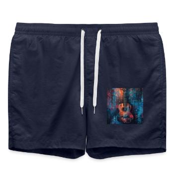 Ukulélé - Short de bain - bleu marine - Devant - AI Model Male 185 light (185cm)