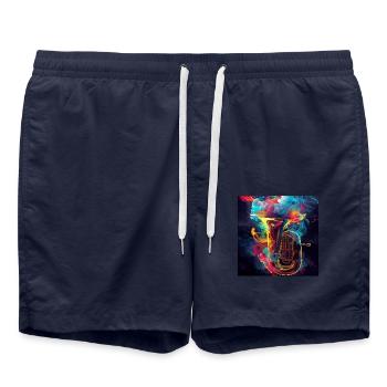 Tuba - Badeshorts - French Navy - Vorne - AI Model Male 185 light (185cm)