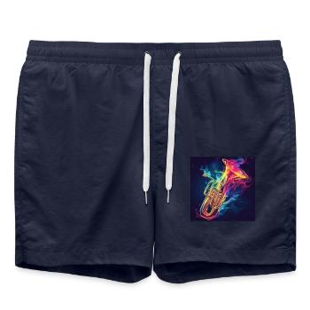 Tuba - Badeshorts - French Navy - Vorne - AI Model Male 185 light (185cm)