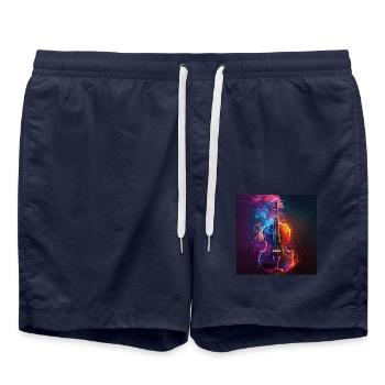 Violin - Swim Trunks - french navy - Front - AI Model Male 185 light (185cm)