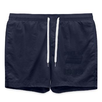 Né en 1956 Rétro 69e anniversaire Célébration - Short de bain - bleu marine - Devant - AI Model Male 185 light (185cm)