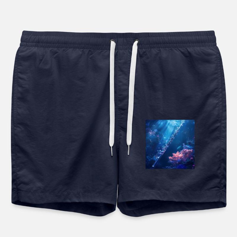 Querflöte - Badeshorts - French Navy