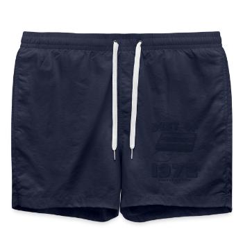 Best of 1972 Retro Mixtape Vintage 53rd Birthday - Swim Trunks - french navy - Front - AI Model Male 185 light (185cm)
