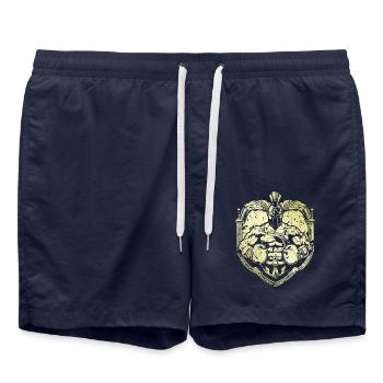 Spartaner Boxer - Badeshorts - French Navy - Vorne - AI Model Male 185 light (185cm)