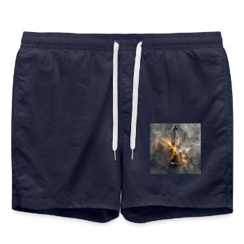 Violine - Badeshorts - French Navy - Vorne - AI Model Male 185 light (185cm)