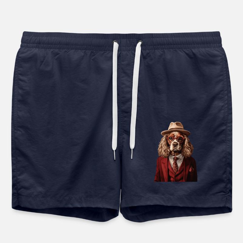 Cocker Spaniel - Badeshorts - French Navy