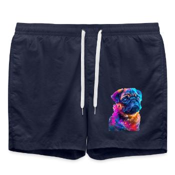 Mops - Badeshorts - French Navy - Vorne - AI Model Male 185 light (185cm)
