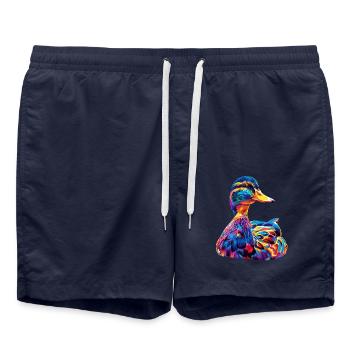 Ente - Badeshorts - French Navy - Vorne - AI Model Male 185 light (185cm)