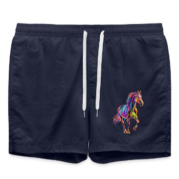 Pferd - Badeshorts - French Navy - Vorne - AI Model Male 185 light (185cm)