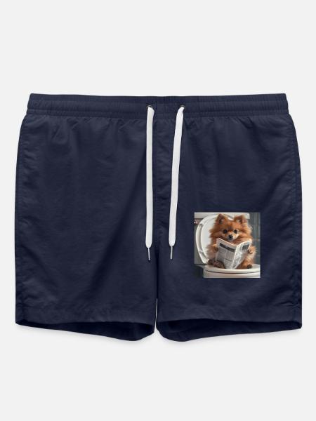 Zwergspitz - Badeshorts - French Navy
