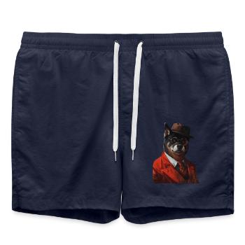 Akita - Badeshorts - French Navy - Vorne - AI Model Male 185 light (185cm)