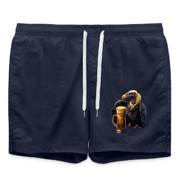 Geier Bier - Badeshorts - French Navy - Vorne - AI Model Male 185 light (185cm)