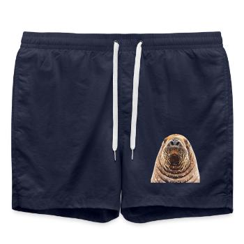 Walross - Badeshorts - French Navy - Vorne - AI Model Male 185 light (185cm)