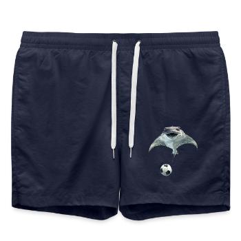 Stachelrochen - Badeshorts - French Navy - Vorne - AI Model Male 185 light (185cm)