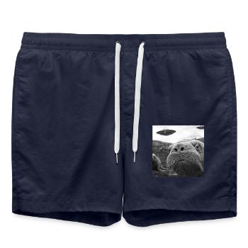 Walross - Badeshorts - French Navy - Vorne - AI Model Male 185 light (185cm)