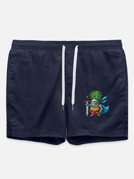 Pineapple Knight - Swim Trunks - french navy