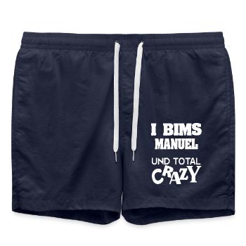 Manuel - Badeshorts - French Navy - Vorne - AI Model Male 185 light (185cm)