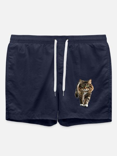 Norwegische Waldkatze - Badeshorts - French Navy