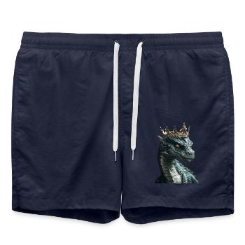 Drachen - Badeshorts - French Navy - Vorne - AI Model Male 185 light (185cm)