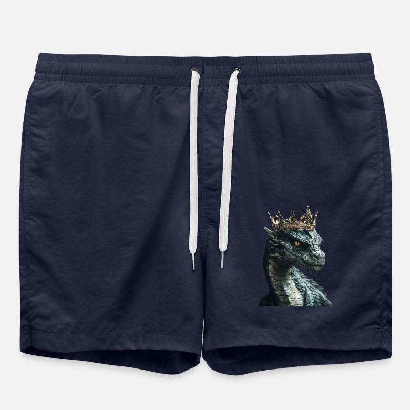 Drachen - Badeshorts - French Navy