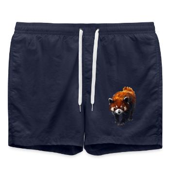 Roter Panda - Badeshorts - French Navy - Vorne - AI Model Male 185 light (185cm)