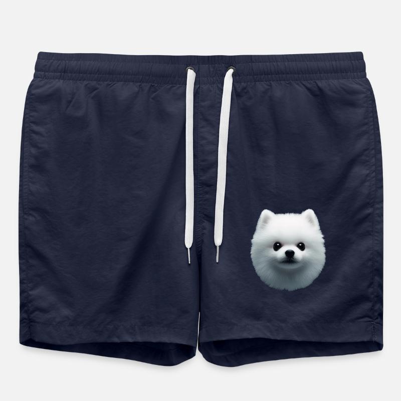 Zwergspitz - Badeshorts - French Navy