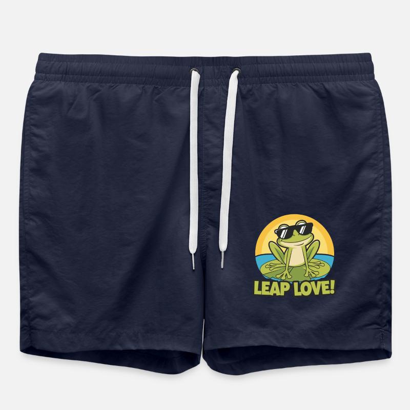 KRÖTEN SPRINGEN LIEBE - Badeshorts - French Navy