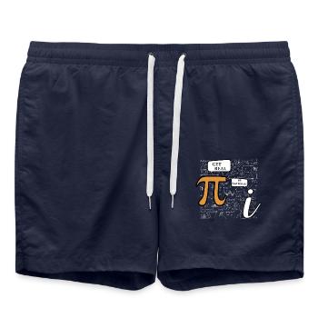 Être réel ou être rationnel - Short de bain - bleu marine - Devant - AI Model Male 185 light (185cm)