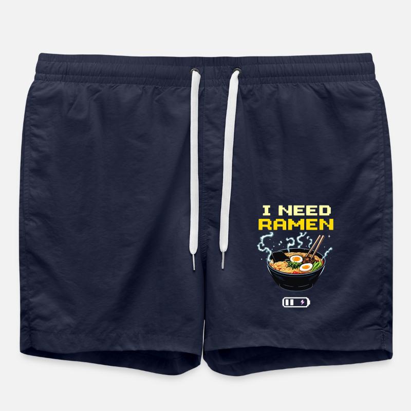 I need Ramen - Swim Trunks - french navy