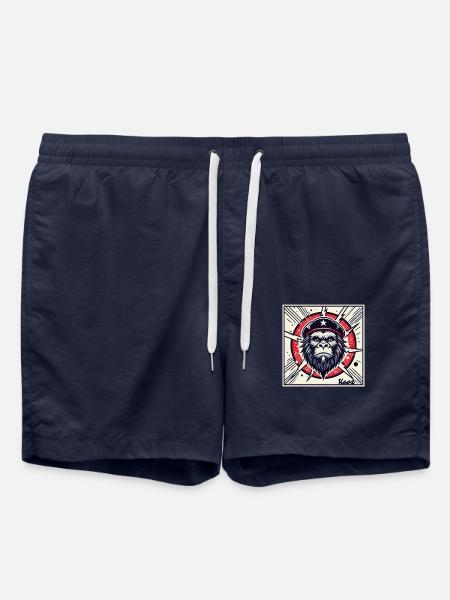 Revolutionärer Parodie Gorilla - Badeshorts - French Navy