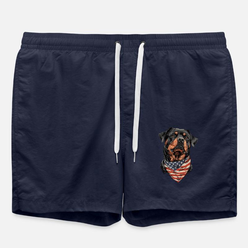 Rottweiler - Badeshorts - French Navy