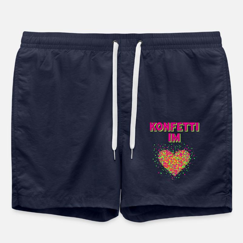 confettis carnaval carnaval design amusant - Short de bain - bleu marine