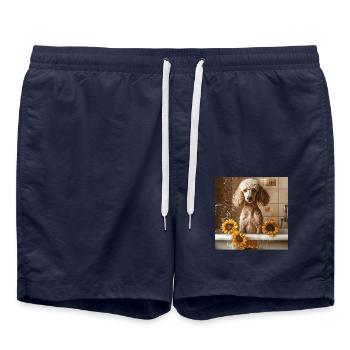 Pudel - Badeshorts - French Navy - Vorne - AI Model Male 185 light (185cm)