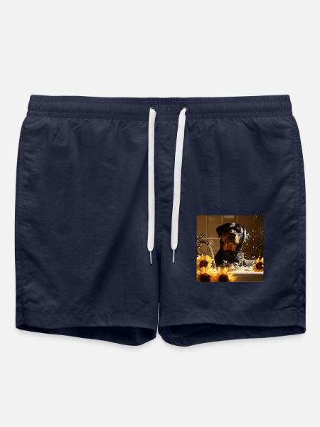Rottweiler - Badeshorts - French Navy