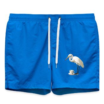 Reiher Vogel Kaffee - Badeshorts - Cobalt blue - Vorne