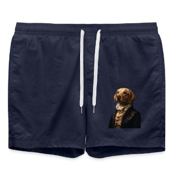 Labrador Retriever - Badeshorts - French Navy - Vorne - AI Model Male 185 light (185cm)