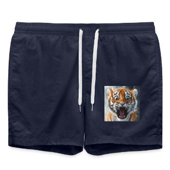 Tiger - Badeshorts - French Navy - Vorne - AI Model Male 185 light (185cm)
