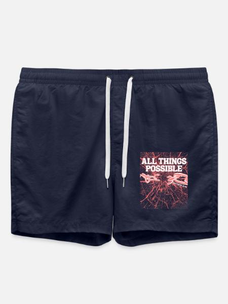 All Things Possible – Matthew 19:26 - Swim Trunks - french navy