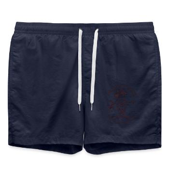 Reizdarmsyndrom Cowboyfrosch - Badeshorts - French Navy - Vorne - AI Model Male 185 light (185cm)