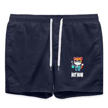 NOT NOW - Swim Trunks - french navy - Front - AI Model Male 185 light (185cm)